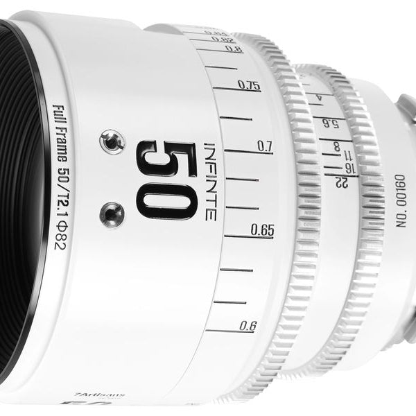 7Artisans Festbrennweite 50mm T/2.1 INFINTE Weiss – Arri PL