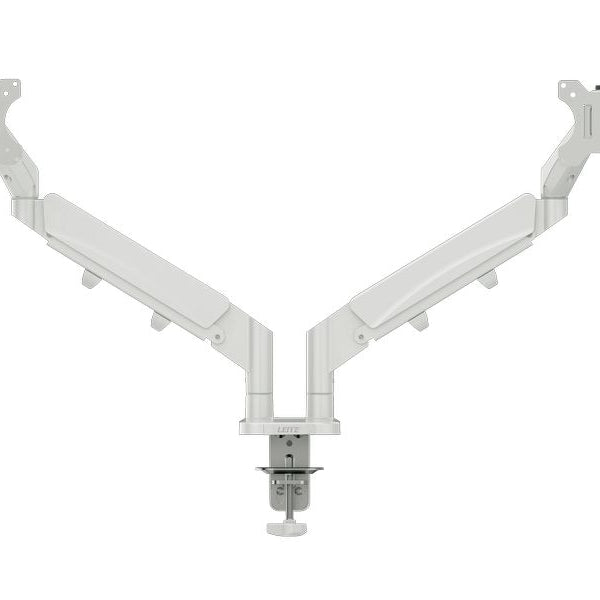 Leitz Tischhalterung Dual Monitorarm Ergo bis 9 kg – Grau