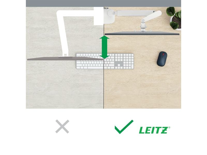 Leitz Tischhalterung Ergo Dual Dual Monitorarm