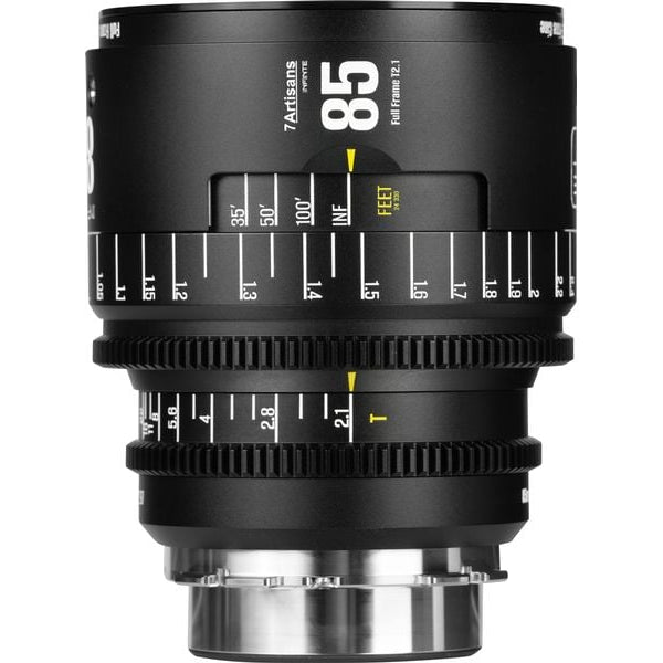 7Artisans Festbrennweite 85mm T/2.1 INFINTE Schwarz – Arri PL