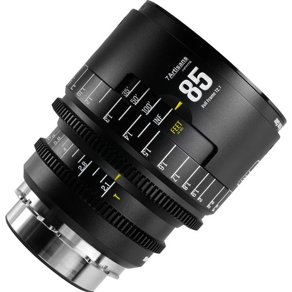 7Artisans Festbrennweite 85mm T/2.1 INFINTE Schwarz – Arri PL