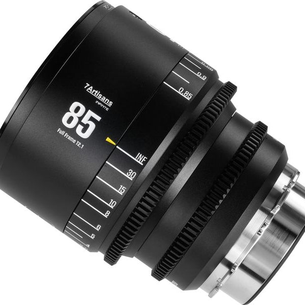 7Artisans Festbrennweite 85mm T/2.1 INFINTE Schwarz – Arri PL