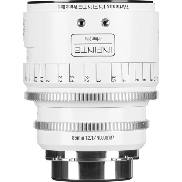 7Artisans Festbrennweite 85mm T/2.1 INFINTE Weiss – Arri PL