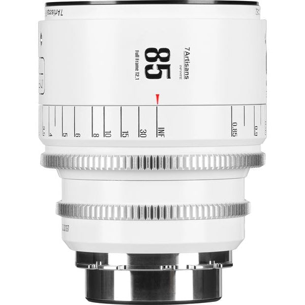 7Artisans Festbrennweite 85mm T/2.1 INFINTE Weiss – Arri PL