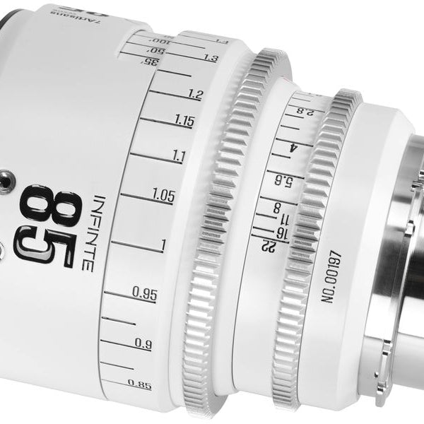 7Artisans Festbrennweite 85mm T/2.1 INFINTE Weiss – Arri PL