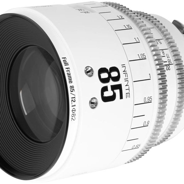 7Artisans Festbrennweite 85mm T/2.1 INFINTE Weiss – Arri PL