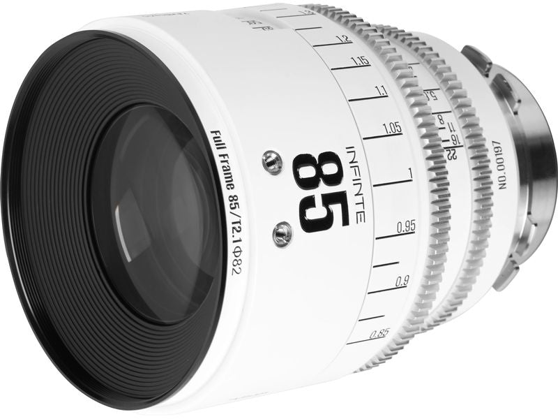 7Artisans Festbrennweite 85mm T/2.1 INFINTE Weiss – Arri PL