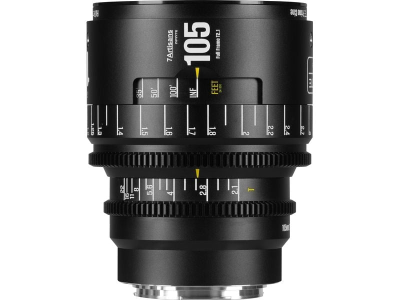 7Artisans Festbrennweite 105mm T/2.1 INFINTE Schwarz – Canon EF