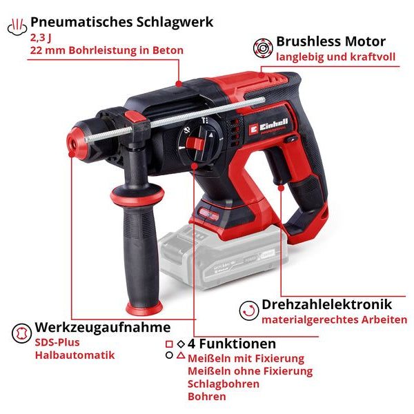Einhell Akku-Bohrhammer TP-HD 18/22 Li Solo