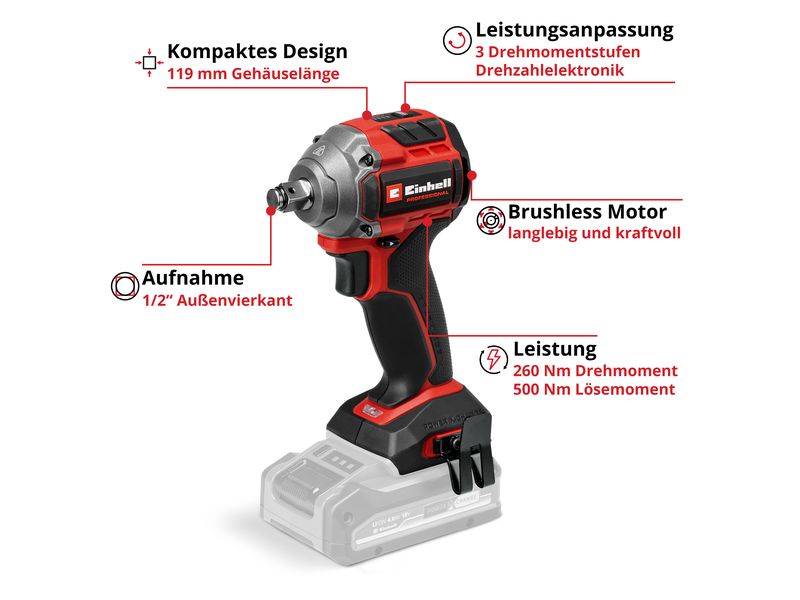 Einhell Akku-Schlagschrauber TP-CW 18/260