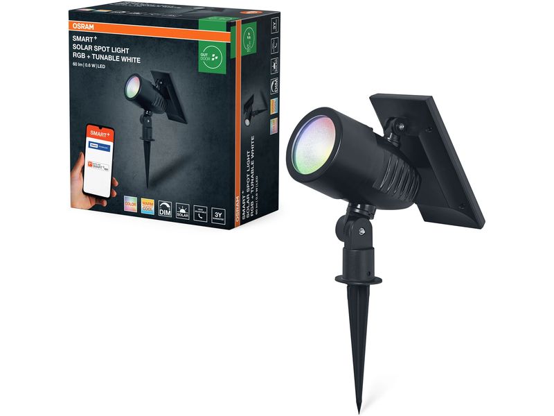 OSRAM Outdoor Gartenspot SMART+ Solar Spot Light RGB + W