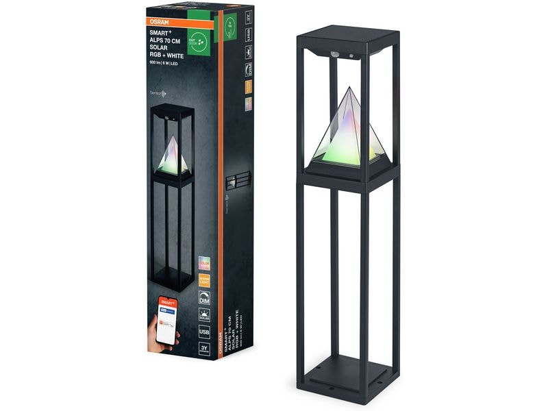 OSRAM Outdoor Gartenspot SMART+ Solar Alps Pollard RGB + W