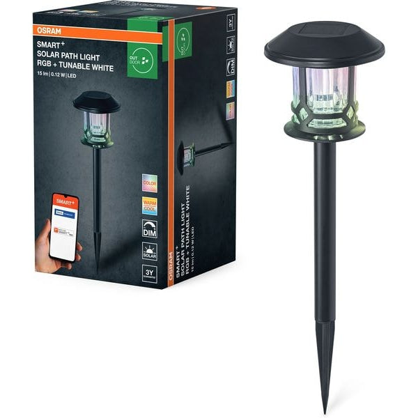 OSRAM Outdoor Gartenspot SMART+ Solar Erdspiess RGB + W