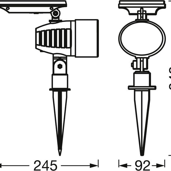 OSRAM Outdoor Gartenspot SMART+ Solar Spot Light RGB + W