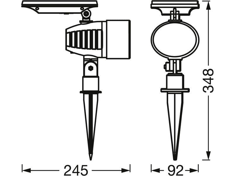 OSRAM Outdoor Gartenspot SMART+ Solar Spot Light RGB + W