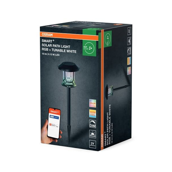 OSRAM Outdoor Gartenspot SMART+ Solar Erdspiess RGB + W