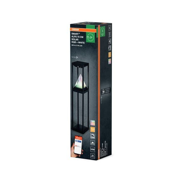 OSRAM Outdoor Gartenspot SMART+ Solar Alps Pollard RGB + W