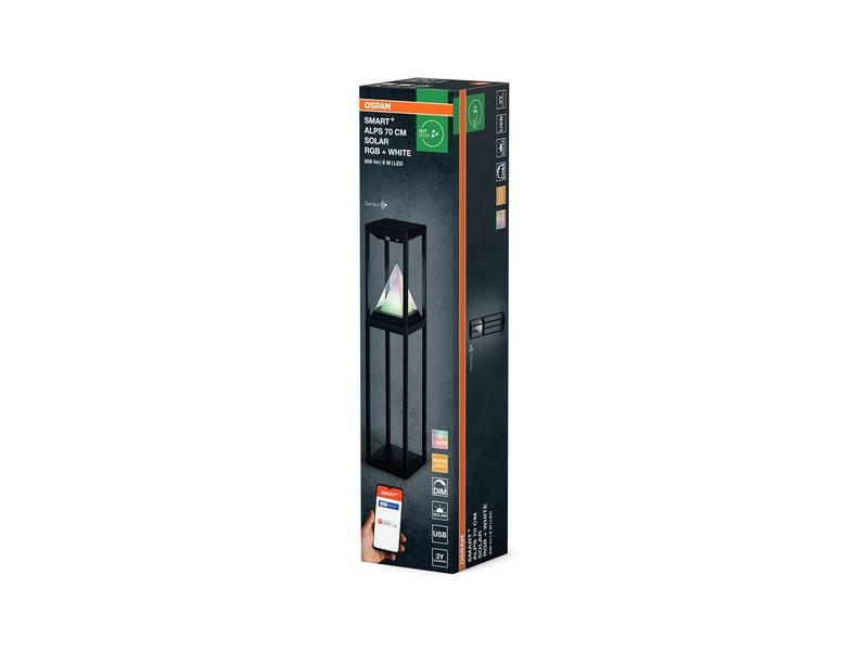 OSRAM Outdoor Gartenspot SMART+ Solar Alps Pollard RGB + W