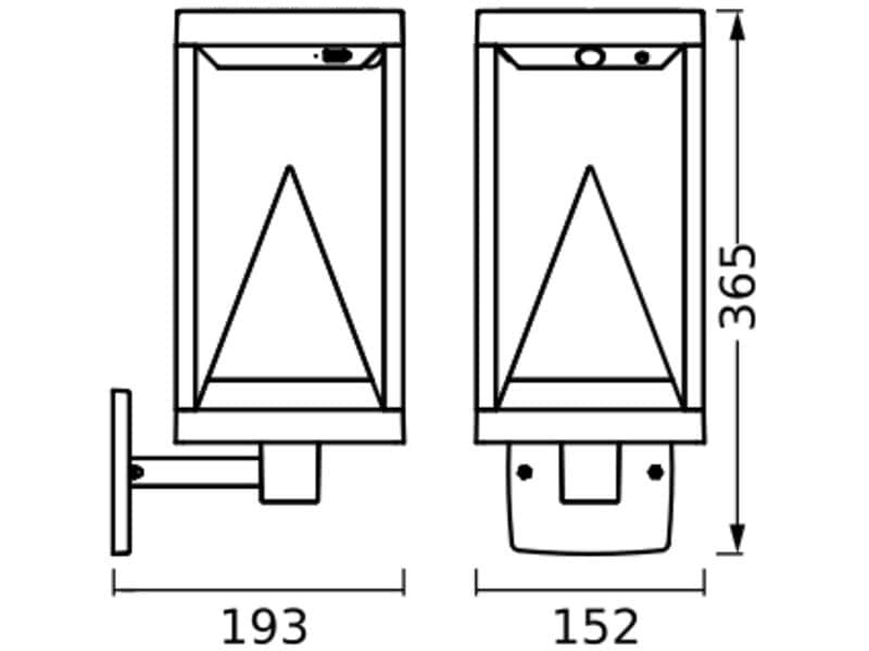 OSRAM Outdoor Wandleuchte SMART+ Solar Alps RGB + W