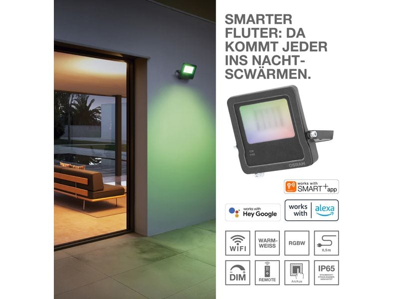 OSRAM Wandleuchte SMART+ dark grey, 20 W, 1600 lm