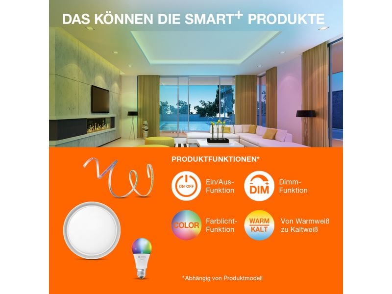 OSRAM Leuchtmittel SMART+ Classic GU10, 4.7 W, WW