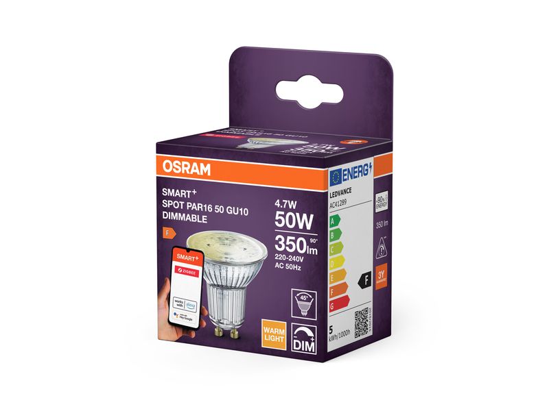 OSRAM Leuchtmittel SMART+ Classic GU10, 4.7 W, WW