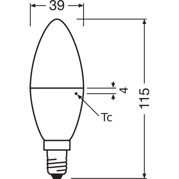 OSRAM Leuchtmittel B40D SMART+ ZigBee, E14, 4.9 W, WW