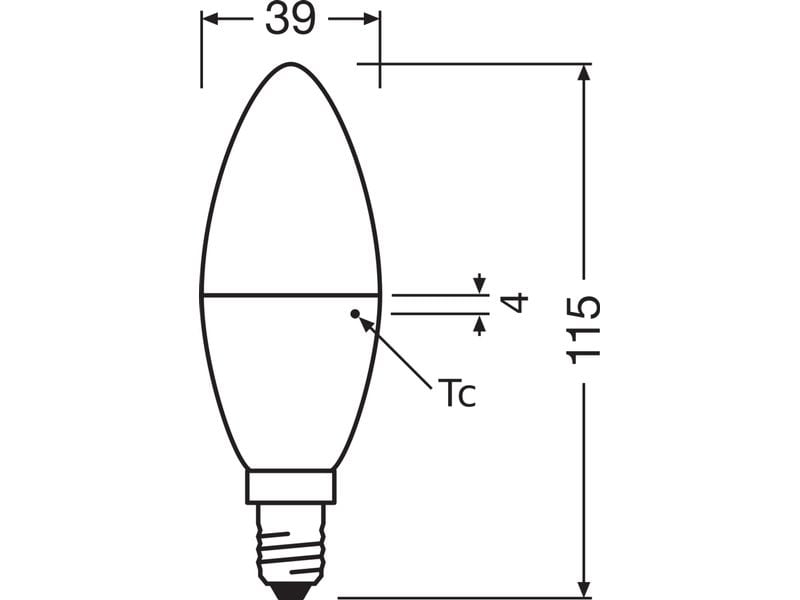 OSRAM Leuchtmittel B40D SMART+ ZigBee, E14, 4.9 W, WW