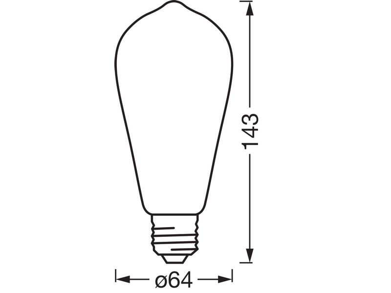 OSRAM Leuchtmittel E53 SMART+ WiFi, E27, 6 W, WW