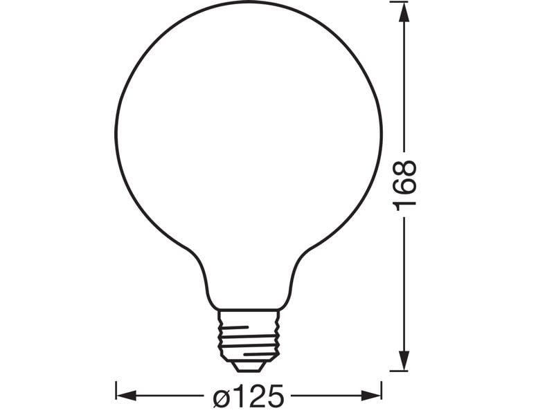 OSRAM Leuchtmittel Globe 55D SMART+ WIFI, E27, 6 W, WW