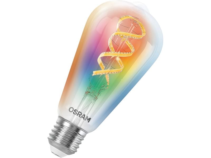 OSRAM Leuchtmittel SMART+ MATTER Edison 40, E27, 4.8 W, RGBW