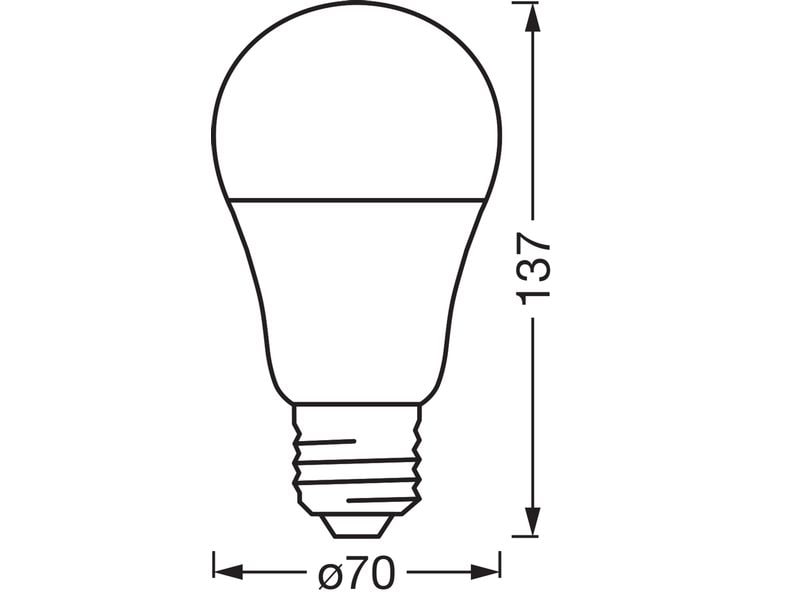 OSRAM Leuchtmittel A100 SMART+ WiFi E27, 14W, TW