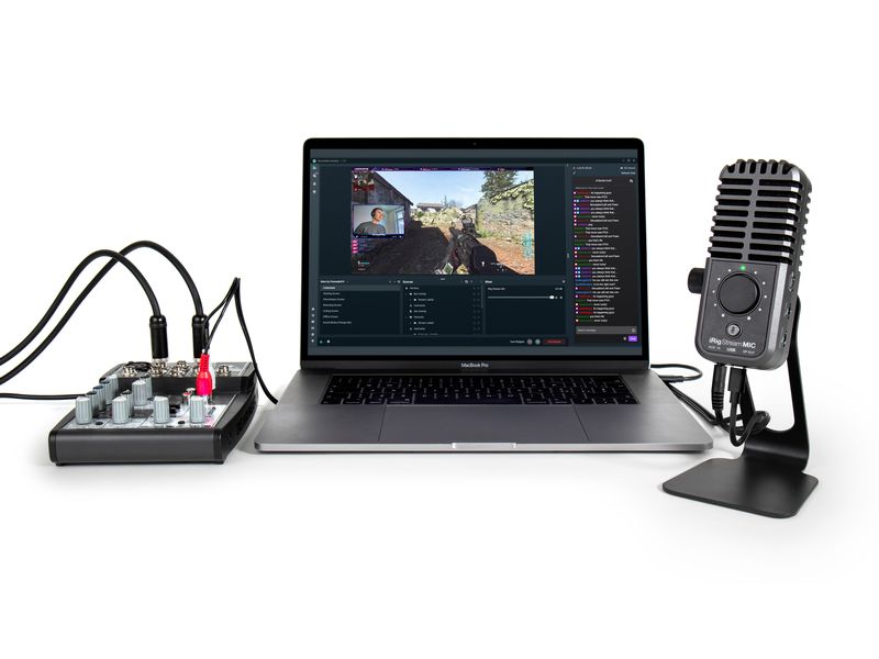 IK Multimedia Kondensatormikrofon iRig Stream Mic USB