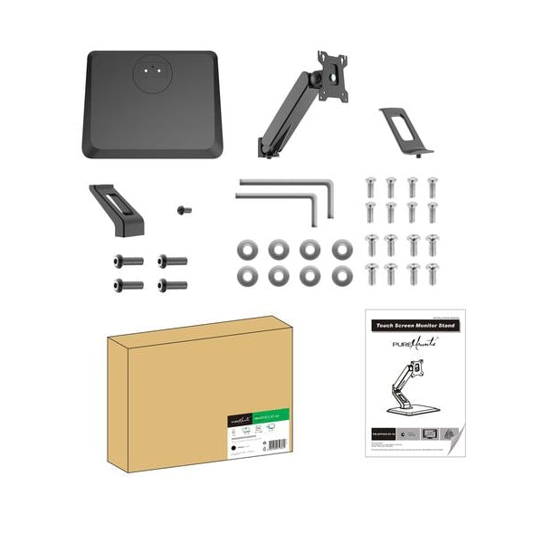 PureMounts Tischhalterung PM-OFFICE-ST-10 bis 10 kg – Schwarz