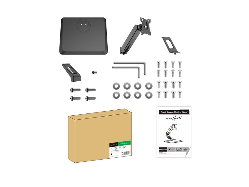 PureMounts Tischhalterung PM-OFFICE-ST-10 bis 10 kg – Schwarz