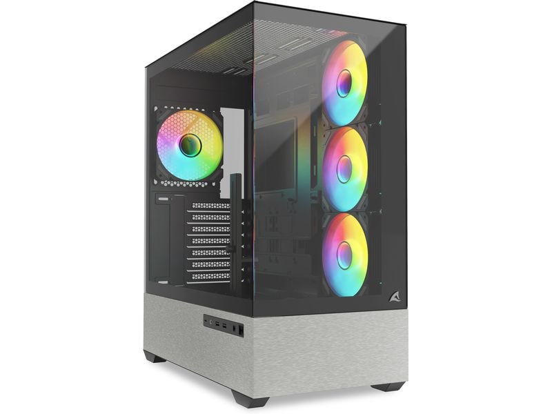 Sharkoon PC-Gehäuse AK7 ARGB Schwarz