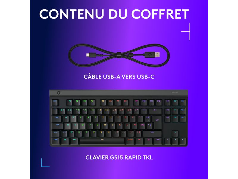 Logitech Gaming-Tastatur G515 RAPID TKL