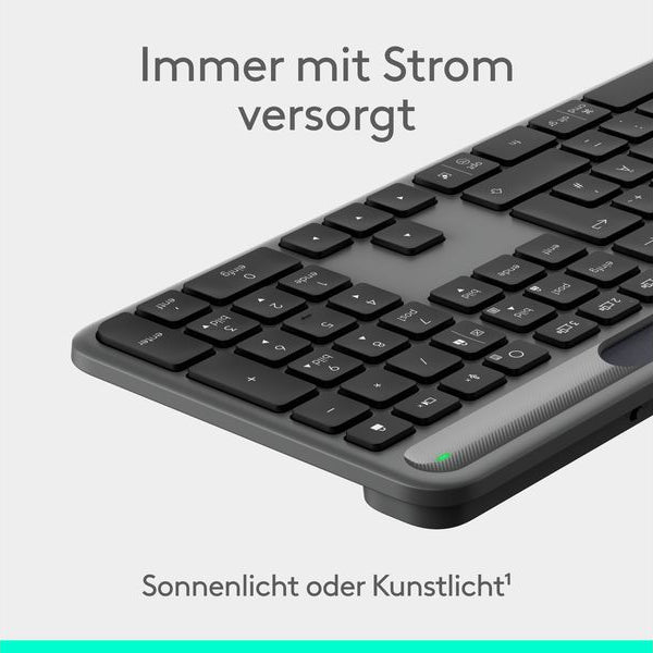 Logitech Tastatur Slim Solar+