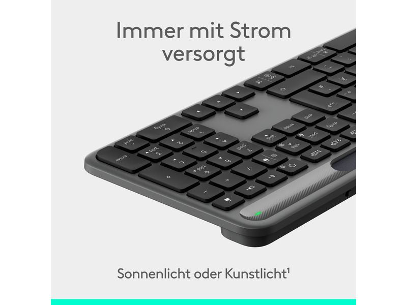 Logitech Tastatur Slim Solar+