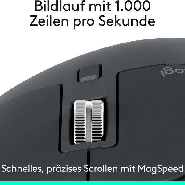 Logitech Maus MX Master 3S Bluetooth Edition ohne Empfänger