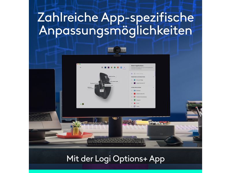 Logitech Maus MX Master 3S Bluetooth Edition ohne Empfänger