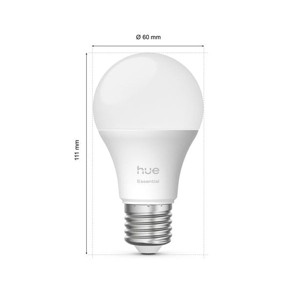 Philips Hue Leuchtmittel Essential, E27, 8 W, White & Colour