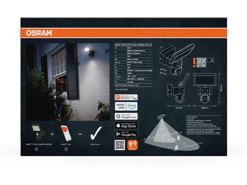 OSRAM Smart+ Flood Auto Cam