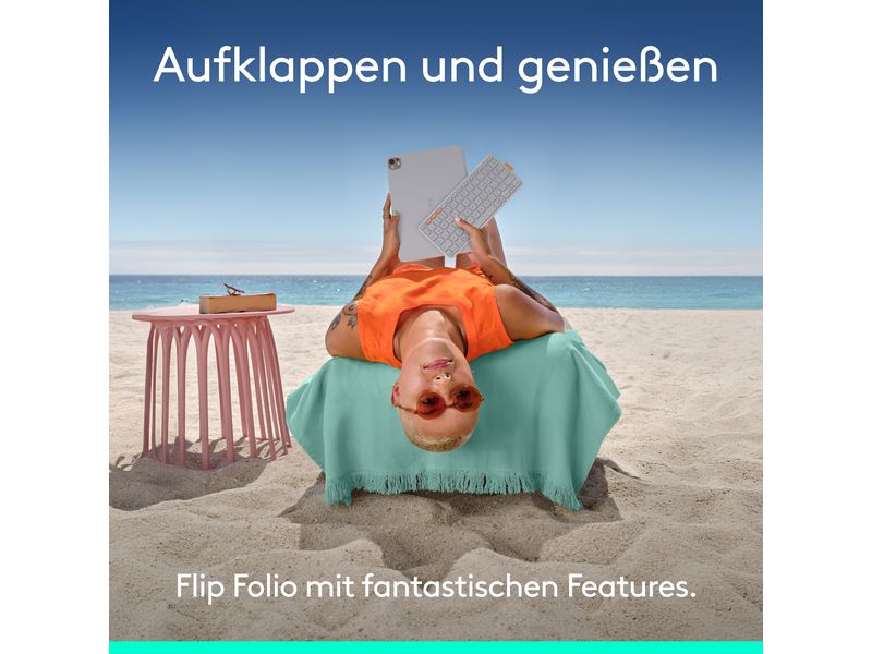 Logitech Tablet Tastatur Cover Flip Folio iPad Pro & Air13