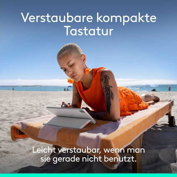 Logitech Tablet Tastatur Cover Flip Folio iPad Pro & Air13