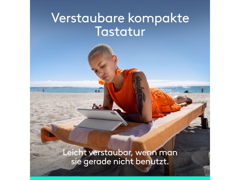 Logitech Tablet Tastatur Cover Flip Folio iPad Pro & Air13