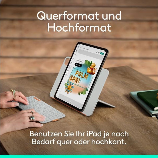 Logitech Tablet Tastatur Cover Flip Folio iPad Pro & Air13