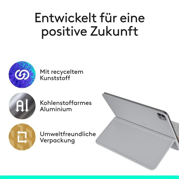 Logitech Tablet Tastatur Cover Flip Folio iPad Pro & Air13
