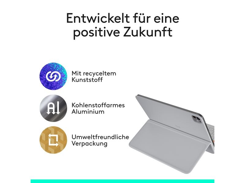 Logitech Tablet Tastatur Cover Flip Folio iPad Pro & Air13