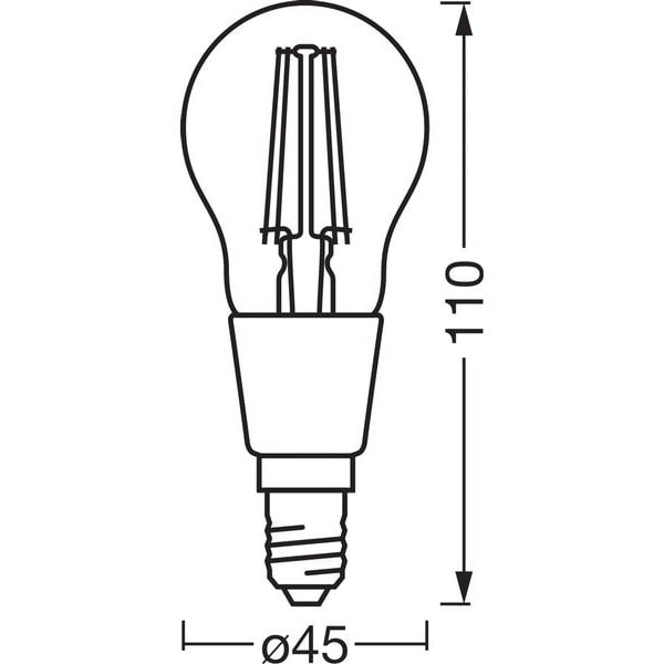 OSRAM Leuchtmittel P40D SMART+ WiFi, E14, 4 W, WW